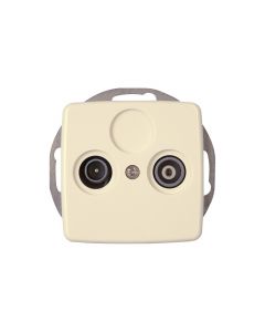 Kopp RIVO stopcontact inbouw coax creme (922901087)