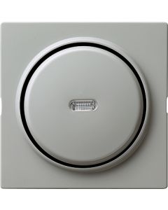 Gira S-color drukvlak-controleschakelaar uit-wissel met afdekking en wip grijs