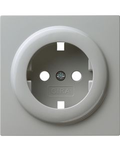 Gira S-color afdekking voor wandcontactdoos met randaarde grijs