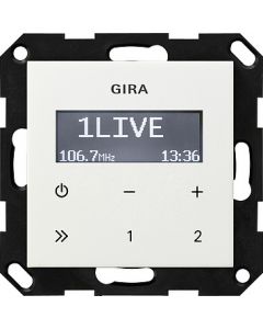 Gira IB-radio RDS z/luidspreker - systeem 55 zuiver wit glanzend (228403)