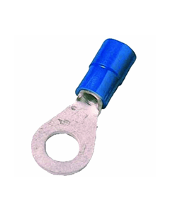 Intercable Q-serie DIN geïsoleerde kabelschoen ring recht 16 mm² M5 vertind - blauw per 50 stuks (ICIQ165)