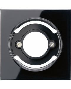 JUNG LS990 centraalplaat voor lichtsignaalarmatuur zwart