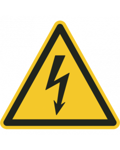 Elektriciteit gevaren sticker 10cm