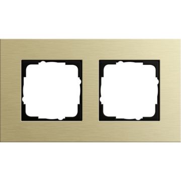 Gira Esprit afdekraam 2-voudig aluminum lichtgoud