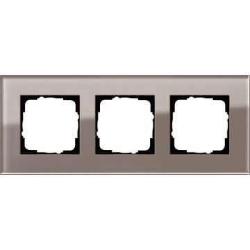 Gira Esprit afdekraam 3-voudig glas umbra