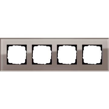 Gira Esprit afdekraam 4-voudig glas umbra