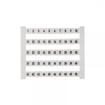 WEIDMULLER DEK5FW201-250 WEI OPSCHRIFT PLAAT 201-250 per 50