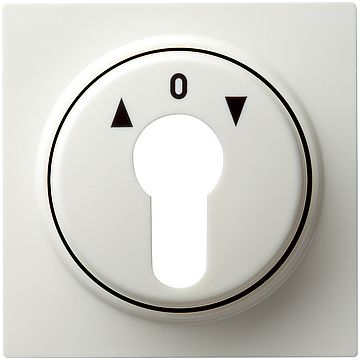 Gira S-color afdekking sleutelschakelaar zuiver wit (066440)