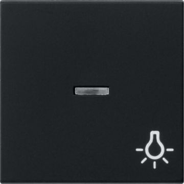 Gira wip met controlevenster met symbool licht - systeem 55 zwart mat (0674005)