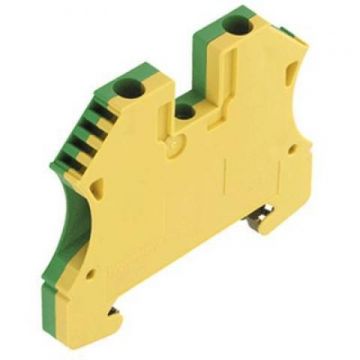 WEIDMULLER rijgklem 2-draads 4mm2 - groen/geel (1010100000)