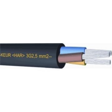 Draka NWPK AQUA neopreen kabel (H07RN-F) 3G2.5mm2 - per 5 meter (120828)