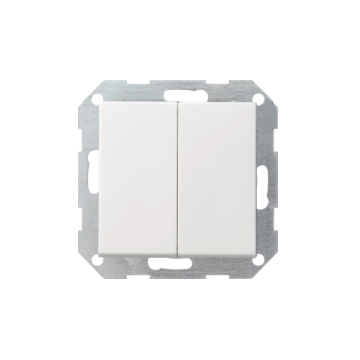 Gira drukvlakschakelaar serie - systeem 55 zuiver wit glanzend (012503)