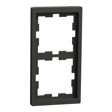 Merten by Schneider Electric afdekraam 2-voudig - D-Life antraciet (MEG4020-6534)