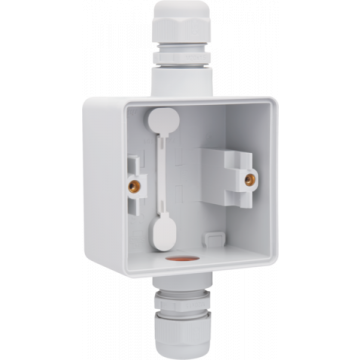 Niko opbouwbak 1-voudig met M20 ingang en wartel boven en onder - New hydro grijs (700-84161)