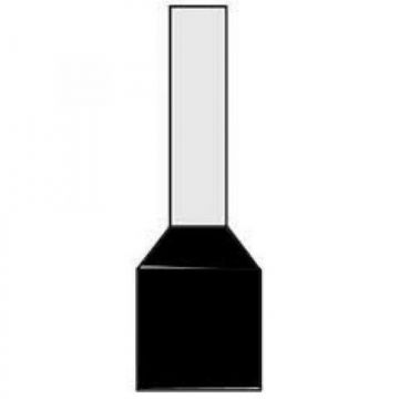 aderendhuls 25mm zwart 25stuks(08713473023514)