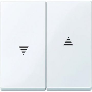 Merten by Schneider Electric systeem M seriewip jaloezie met pijlen actiefwit