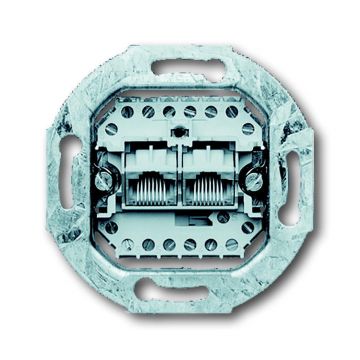 ABB Busch-Jaeger datacontactdoos inbouw 2xRJ45 CAT3 - All-weather 44 (0215)