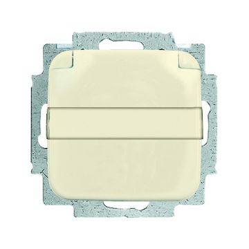 ABB Busch-Jaeger wandcontactdoos met klapdeksel 51x10 mm tekstveld - SI creme (20 EUKN-212)