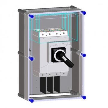 Eaton Holec Halyester schakelkast met NZM3 HNZM3-500-4 500-4