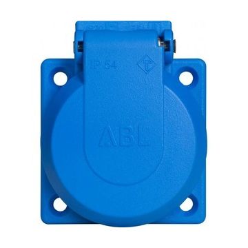 ABL machine contactdoos inbouw 2-polig IP54 blauw (1661-050)