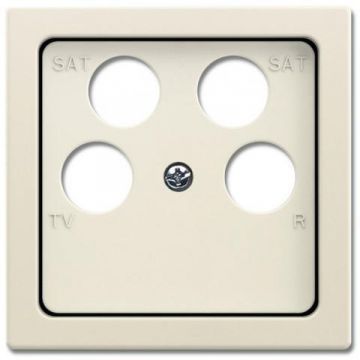 ABB Busch-Jaeger centraalplaat voor antenne 4-voudig 50x50mm - Future Linear ivoorwit (1743/10-04-82)