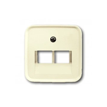 ABB Busch-Jaeger centraalplaat 2 x UAE schuin - SI creme (1803-02-212)