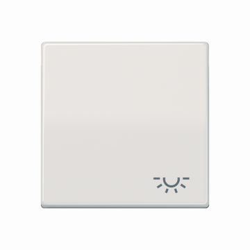 JUNG schakelwip met symbool licht - AS500 crème wit antibacterieel (ABAS591L)