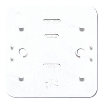 JUNG AP600 opbouw bodemplaat montageplaat 1-voudig t.b.v. wandcontactdozen - alpin wit (328 WW)