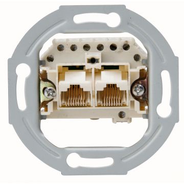 Kopp sokkel netwerkaansluiting 2-voudig RJ45 (33369401)