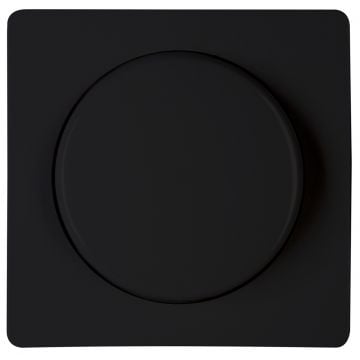 Kopp HK05 afdekking voor druk-draai wisseldimmer - mat zwart