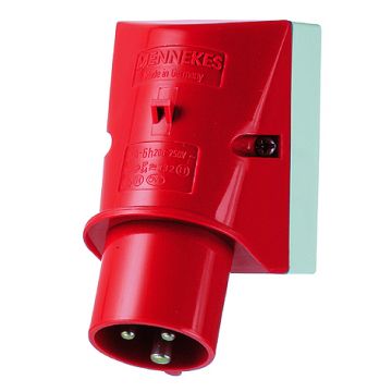 Mennekes CEE toestelcontactdoos 3-polig 400V 9H 32A IP44 (345)