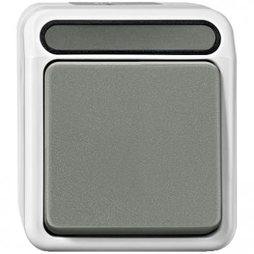 Merten by Schneider Electric Aquastar 2-polig wipschakelaar IP44 - lichtgrijs (MTN3112-8029)