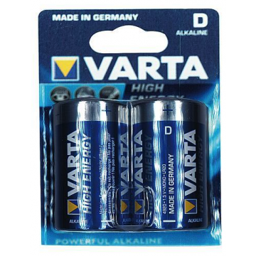Varta Longlife Power D Alkaline LR20 1,5V blister van 2 stuks (371140)