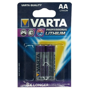 Varta Professional Ultra AA Lithium LR6 1,5V blister van 2 stuks (371230)