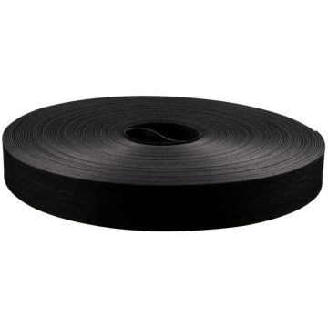 MEPAC klittenband bundelband 20x330mm zwart rol 50m (455710)