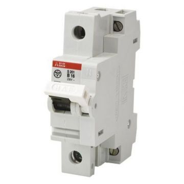 ABB Installatiedozen en -kasten 0025-001 HAF INSTALL.AUTOM.B 2P 16A WIT (0025.001 /Uitlopend)