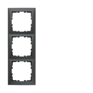 Hager afdekraam 3-voudig - S.1 antraciet mat (10139949)