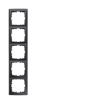 Hager afdekraam 5-voudig - S.1 antraciet mat (10159949)