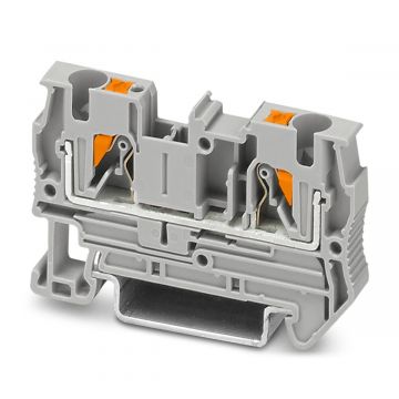 Phoenix Contact rijgklem met push-in aansluiting 4 mm² - grijs (PT 4)