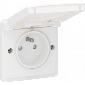 Niko New Hydro - Wandcontactdoos Alpinwit IP55 (701-36600)