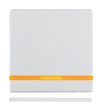 Hager Berker Q.1/Q.3/Q.7 enkele bedieningswip met lens - polarwit (16216089)