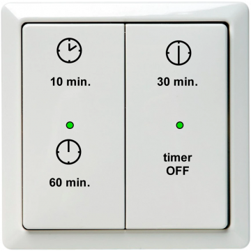 Zehnder RF timer draadloos voor Comfofan 3 tijden - wit (655000780)