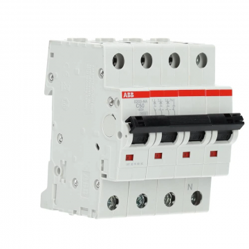 ABB installatieautomaat 3-polig + nul 50A C-kar (2CDS253103R0504)