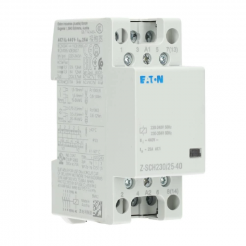 Eaton installatierelais 230V 25A 4 maak en 0 verbreek Z-SCH230/25-40 (248847)