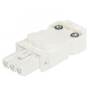 Wieland GST15I3 connector female schroefklem - wit (91.931.3053.0)