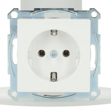 Schneider Electric systeem M SCHUKO wandcontactdoos met steekklemmen - actief wit glanzend (MTN2301-0325)
