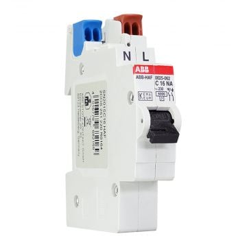 ABB HAF installatieautomaat (flexomaat) 1-polig+nul 16A C-kar t.b.v busboard (0025.062)
