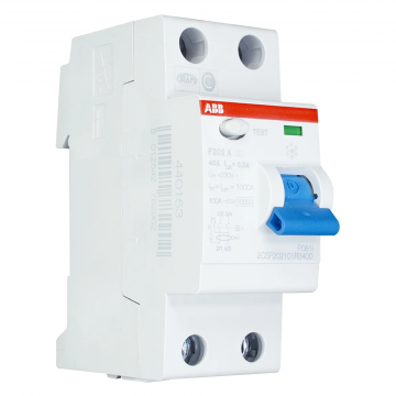 ABB aardlekschakelaar 2-polig 40A 30mA type A (F202 A-40/0.03)