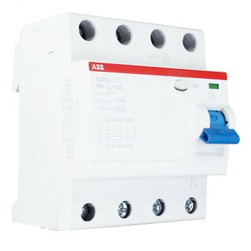ABB aardlekschakelaar 4-polig 63A 300mA type A (F204 A-63/0.3)