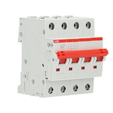 ABB hoofdschakelaar 4-polig 63A rood (SD204/63)